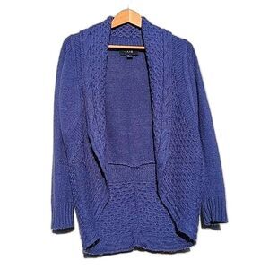 FOREVER 21 Knit Sweater Jacket Blue Purple size Small Petite